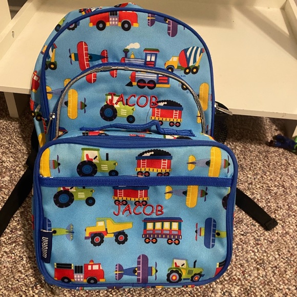 Personalized “Jacob” preschool/toddler backpack and lunchbox - Picture 1 of 8